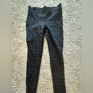 LOFT Black Animal Print Leggings